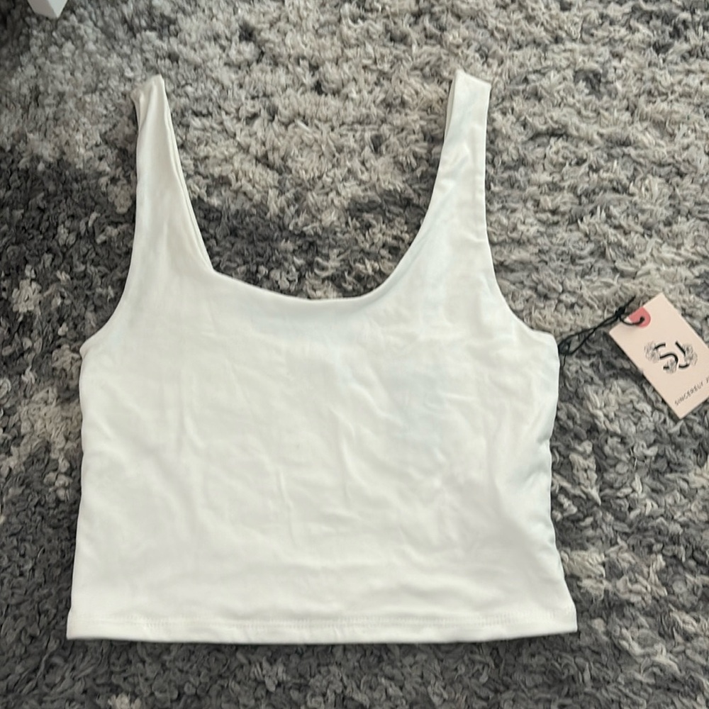 White tank top brand new